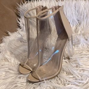 Clear boot heels